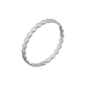 925 sterling silver dot link stackable ring with polished geometric design