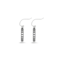 925 sterling silver moon phases drop earrings with oxidised celestial design, minimalist boho silver jewellery