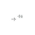 Tiny 925 sterling silver airplane stud earrings for travel lovers