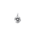 925 sterling silver daisy pendant, delicate flower charm, nature-inspired silver jewelry.