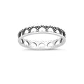 Sterling silver heart band ring, dainty love jewelry, minimalist stacking ring
