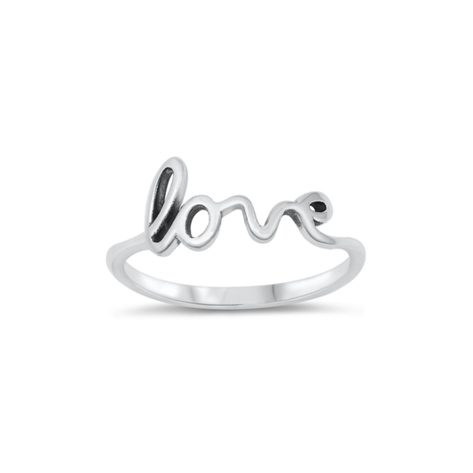 Love Sterling Silver Ring