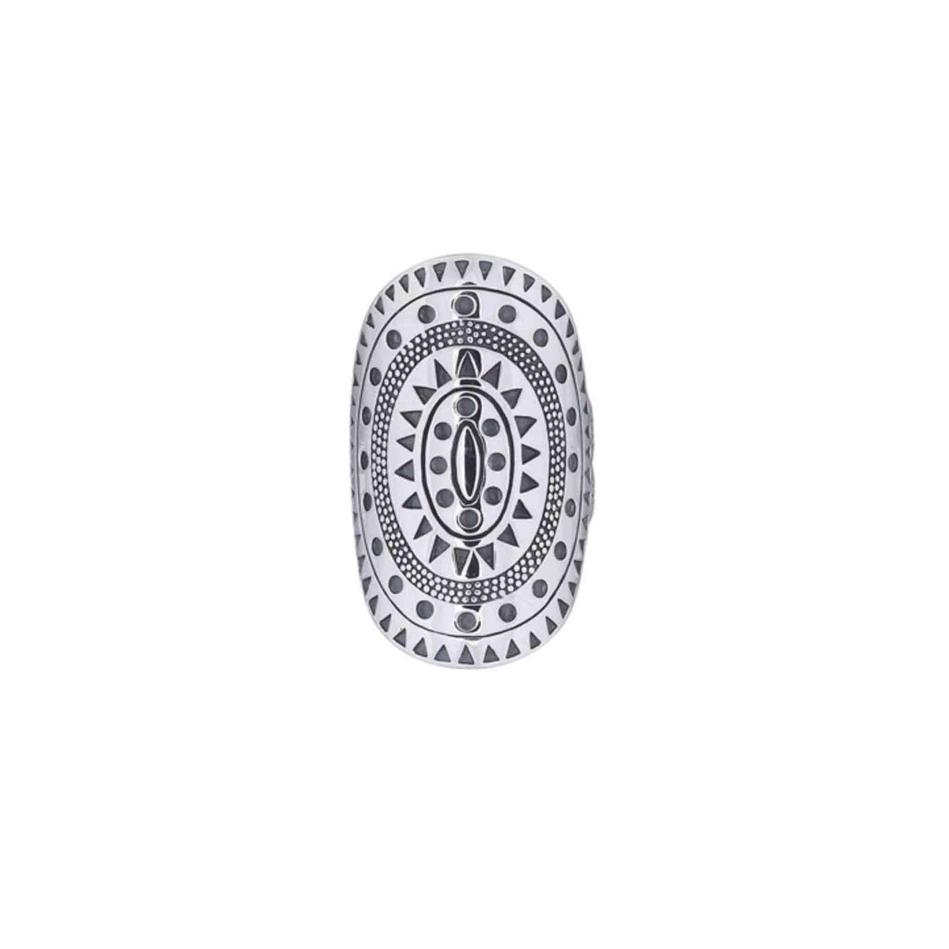 Mandala Bali Sterling Silver Ring