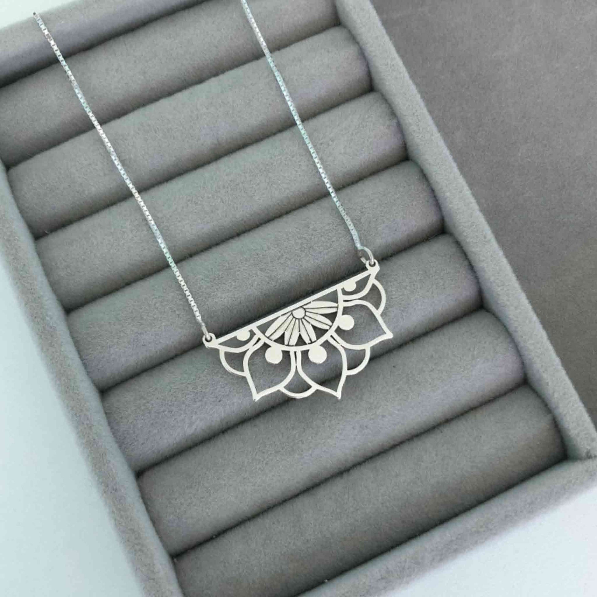 Mandala Sterling Silver Necklace