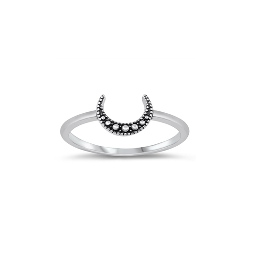 Moon Silver Ring