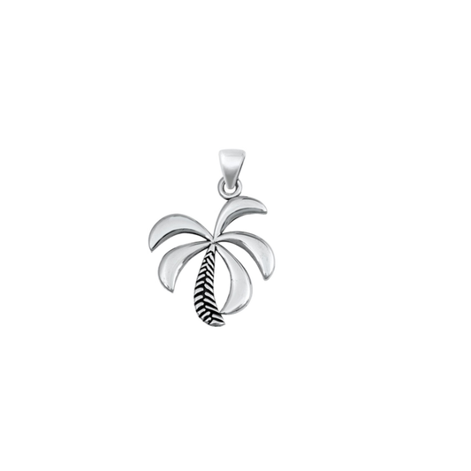 Palm Trees Sterling Silver Pendant