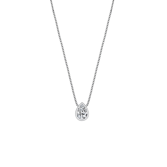 Silver CZ Sterling Silver Necklace