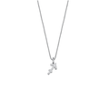 Minimalist Sagittarius zodiac necklace with a 6.8 mm 925 sterling silver pendant and adjustable chain.