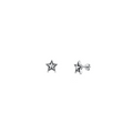 925 sterling silver star stud earrings with oxidised finish