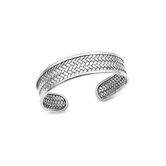 Sterling Silver Bangle Bracelet | Adjustable