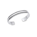 Sterling Silver Bangle Bracelet with an oxidized finish and adjustable cuff design. Includes a free polishing cloth with purchase.