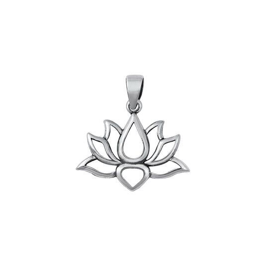 Lotus Sterling Silver Pendant