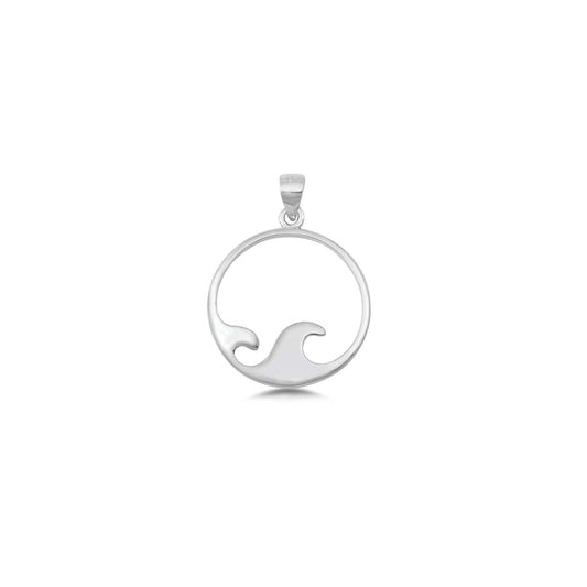 Wave Sterling Silver Pendant