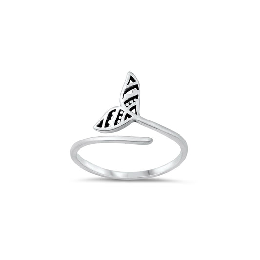 Whale Tale Silver Ring